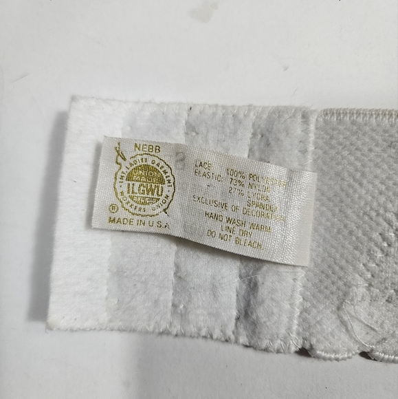 Vintage Gold Label Victorias Secret White Lace Bustier Bra Corset Sz 36B Bridal - Picture 14 of 15